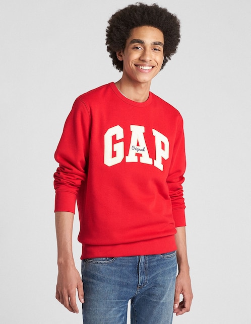 SUDADERA GAP 852079 ALGODÓN, G, ROJO