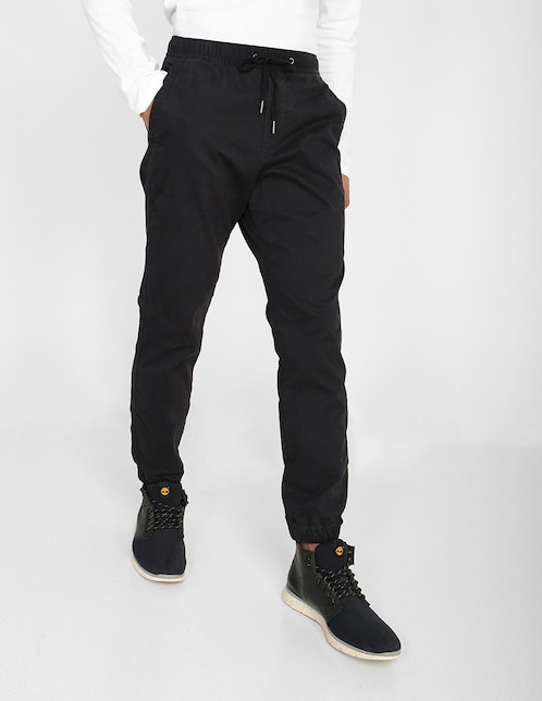 Pantalón jogger recto de algodón para hombre