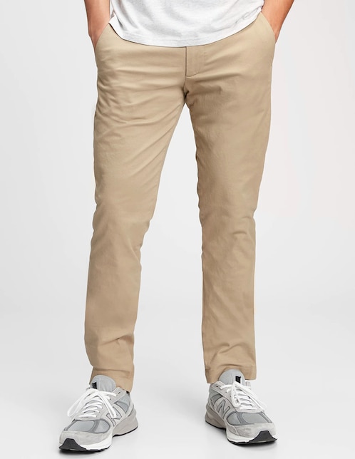 PANTALON GAP 440943 LISO, 32-30, KHAKI