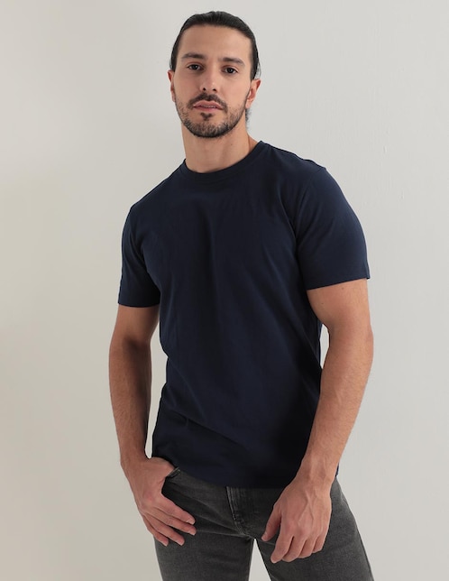 Playera cuello redondo para hombre 1