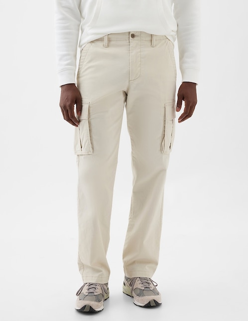 Pantalón cargo recto de algodón para hombre 1