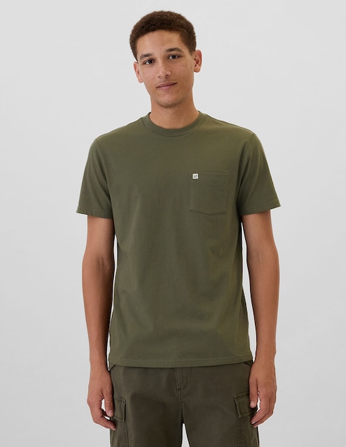 PLAYERA GAP 857901 LISO RED, XCH, VERDE