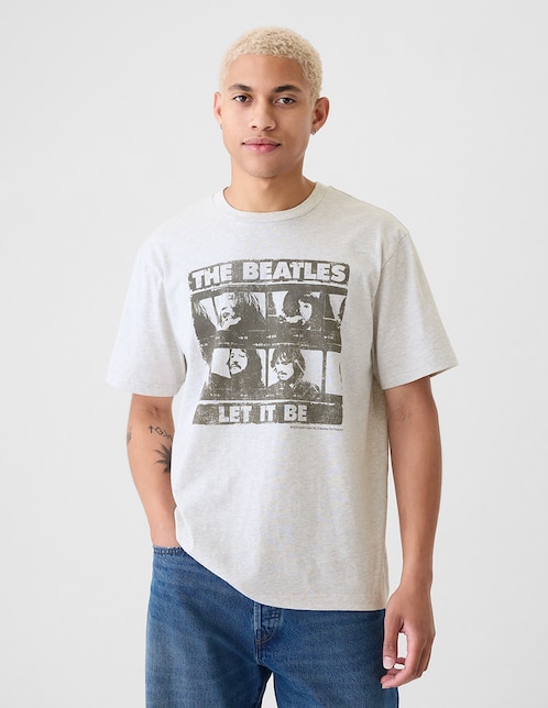 Playera The Beatles cuello redondo para hombre