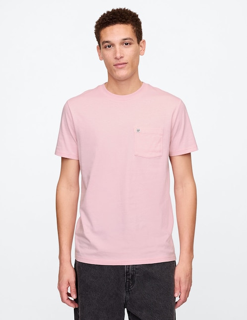 PLAYERA GAP 857901B LOGO RE, XCH, ROSA