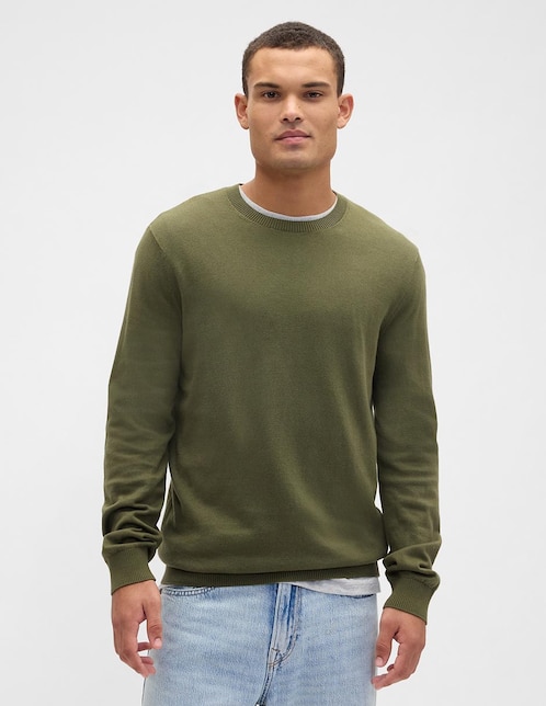 Suéter cuello redondo para hombre