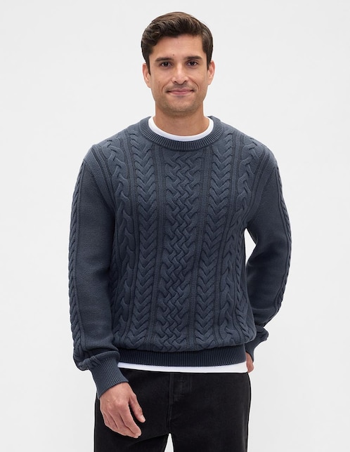Suéter cuello redondo para hombre