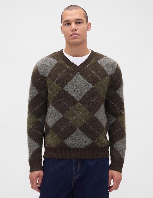 SUETER GAP 800326 GE, 2XG, VERDE OLIVO