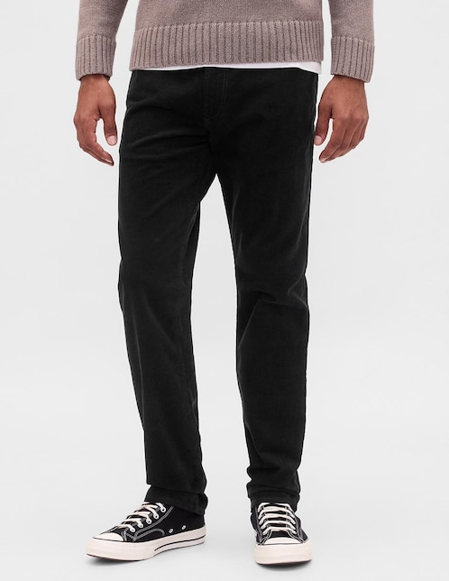 Pantalón recto de pana para hombre