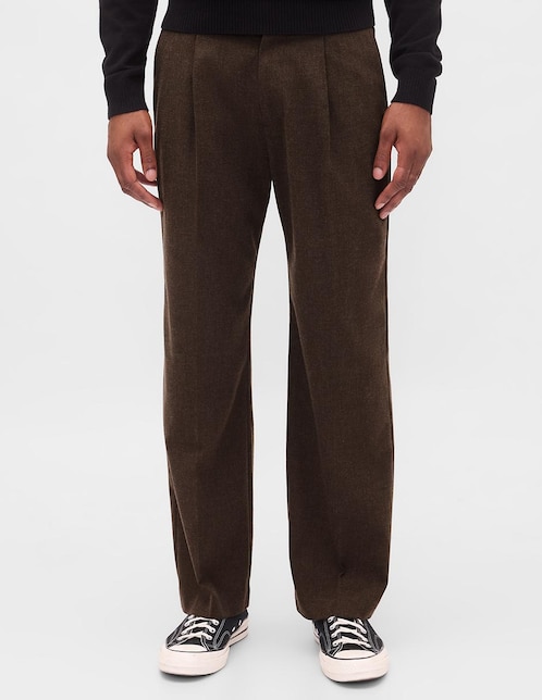 Pantalón recto de lana para hombre 1