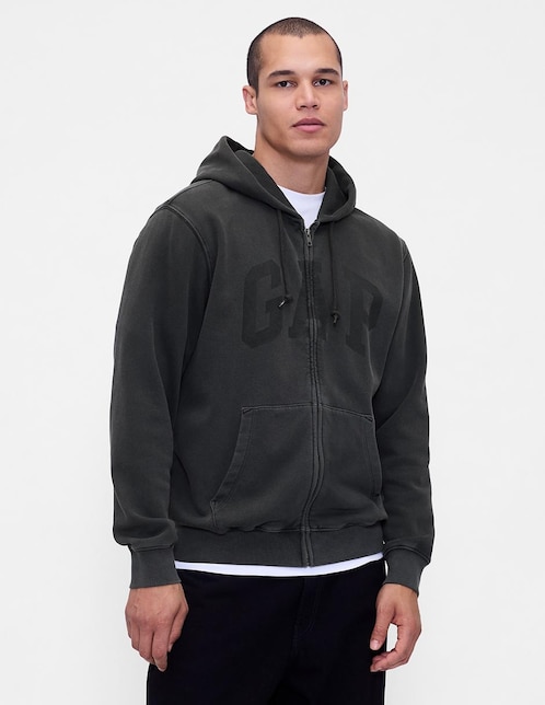 SUDADERA GAP 715005B POLAR FLE, M, NEGRO