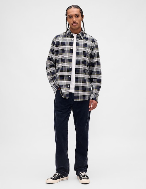 Pantalón relaxed slim de pana para hombre