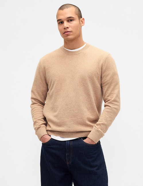 Suéter cuello redondo para hombre