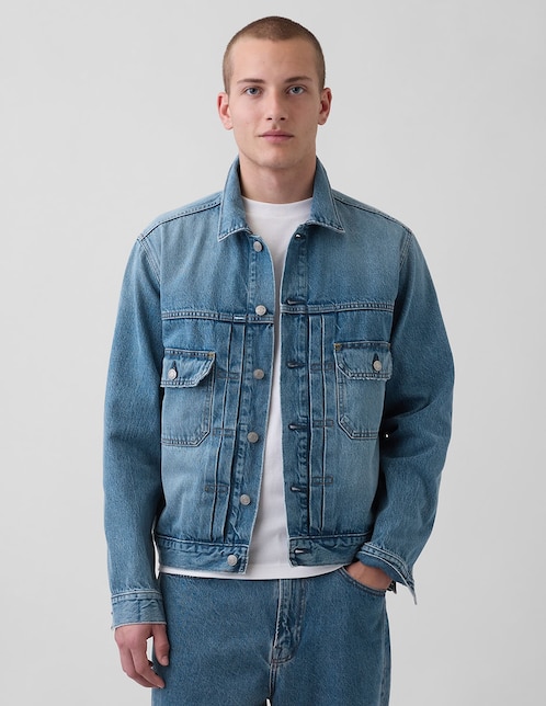 Chamarra casual con bolsillos para hombre