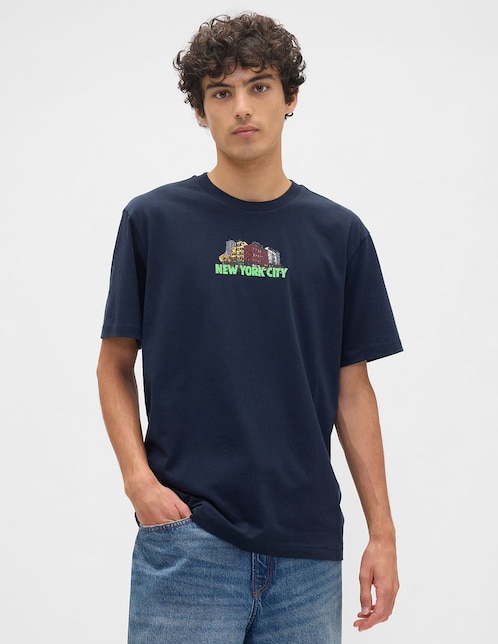 Playera cuello redondo para hombre