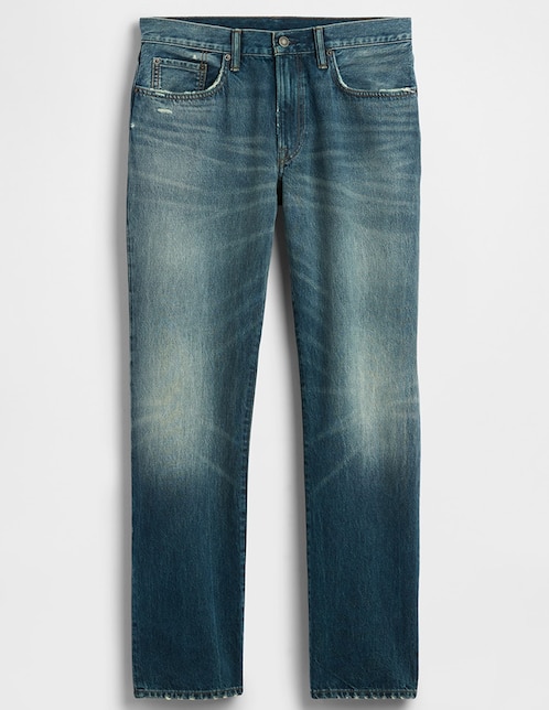 Imagen de producto Jeans straight deslavado para hombre