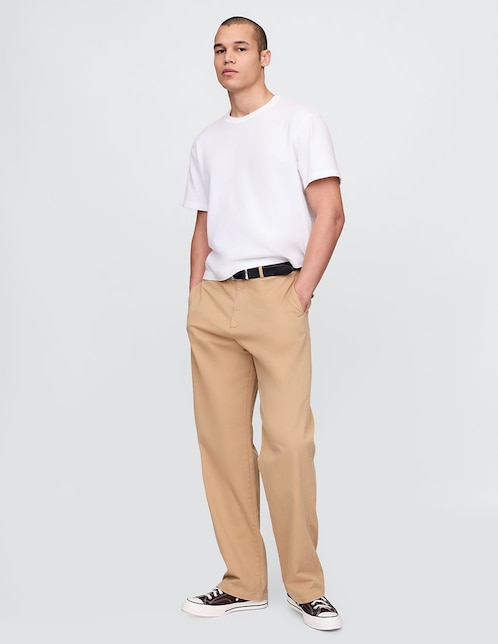PANTALON GAP 598213 LISO R, 34-30, KHAKI