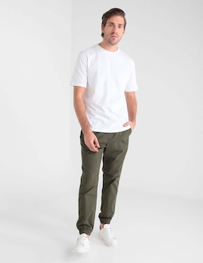 Jogger slim con bolsillos para hombre