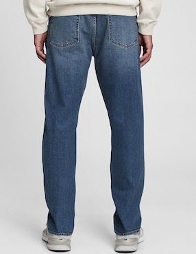 Jeans slim lavado claro para hombre