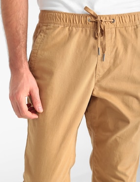 Pantalón casual jogger slim de algodón para hombre