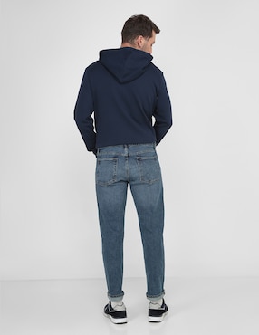 Jeans straight deslavado para hombre