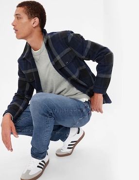 Jeans skinny deslavado para hombre