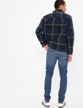 Jeans skinny deslavado para hombre