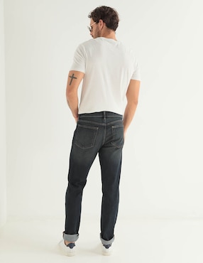 Jeans slim lavado stone wash para hombre