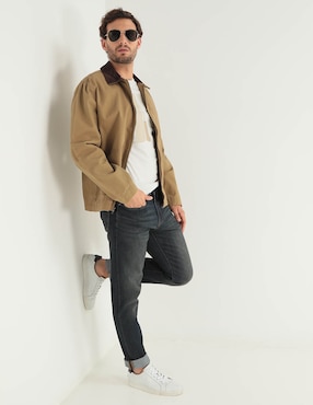 Jeans slim lavado stone wash para hombre