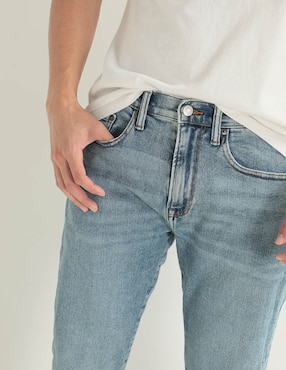 Jeans skinny deslavado para hombre