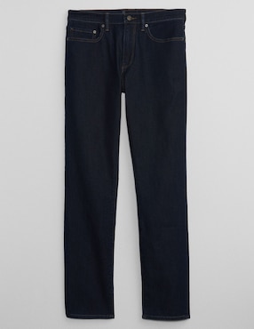 Jeans slim lavado obscuro para hombre