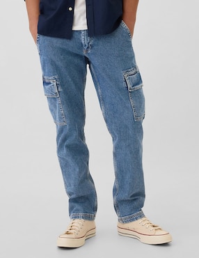 Jeans Wide Leg Para Hombre