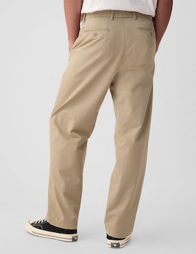 Pantalón relaxed recto de algodón para hombre