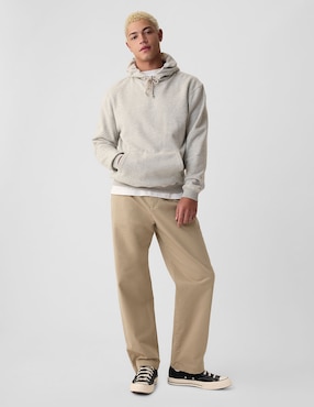 Pantalón relaxed recto de algodón para hombre