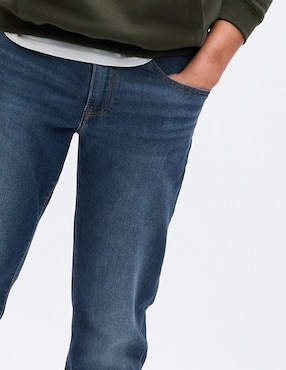 Jeans slim lavado stone wash para hombre