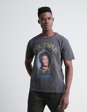 Playera Dr. Dre Cuello Redondo Para Hombre