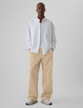 Pantalón Straight De Algodón Para Hombre