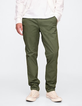 Pantalón slim de algodón para hombre