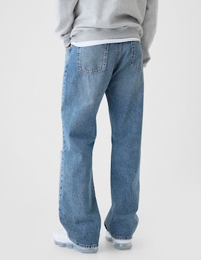 Jeans relaxed baggy lavado claro para hombre