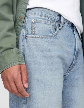 Jeans relaxed baggy lavado claro para hombre