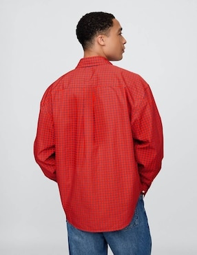 Camisa casual manga larga para hombre