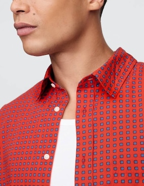 Camisa casual manga larga para hombre