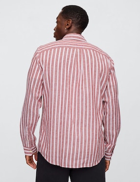 Camisa casual manga larga para hombre