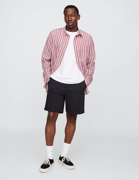 Camisa casual manga larga para hombre