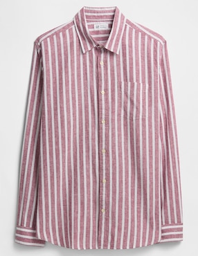 Camisa casual manga larga para hombre