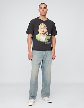 Playera Kurt Cobain cuello redondo para hombre