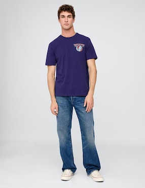Playera cuello redondo para hombre