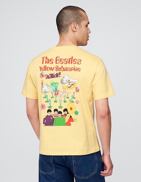 Playera The Beatles cuello redondo para hombre