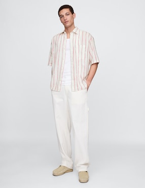 Camisa casual manga corta para hombre