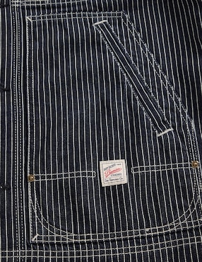 Chamarra casual de mezclilla con bolsillos para hombre