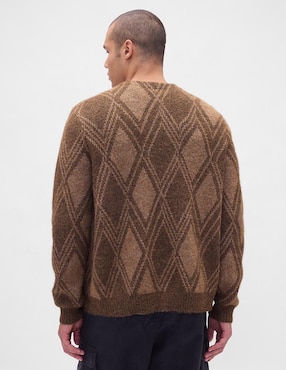 Suéter cuello v para hombre